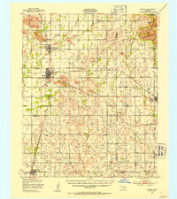 1950 Map of Snyder, OK, 1953 Print