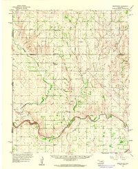 1960 Map of Sweetwater, OK, 1961 Print