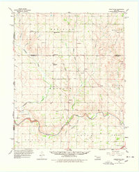 1960 Map of Sweetwater, OK, 1978 Print