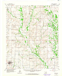 Download a high-resolution, GPS-compatible USGS topo map for Temple, OK (1964 edition)