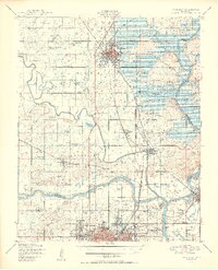 1950 Map of Wagoner