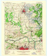Download a high-resolution, GPS-compatible USGS topo map for Wagoner, OK (1967 edition)