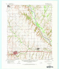 Download a high-resolution, GPS-compatible USGS topo map for Weatherford, OK (1966 edition)