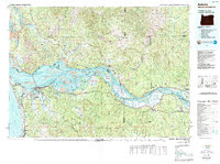 Download a high-resolution, GPS-compatible USGS topo map for Astoria, OR (1989 edition)