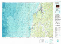 Download a high-resolution, GPS-compatible USGS topo map for Coos Bay, OR (1993 edition)