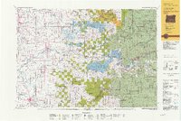 preview thumbnail of historical topo map of Linn County, OR in 1991