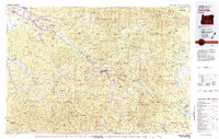 Download a high-resolution, GPS-compatible USGS topo map for Oakridge, OR (1983 edition)