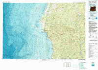 preview thumbnail of historical topo map of Port Orford, OR in 1992