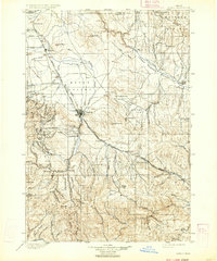 1901 Map of Baker, 1934 Print
