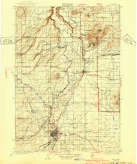 1929 Map of Bend, 1940 Print