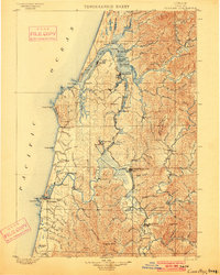1900 Map of Coos Bay