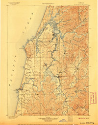 Download a high-resolution, GPS-compatible USGS topo map for Coos Bay, OR (1906 edition)