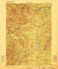 Download a high-resolution, GPS-compatible USGS topo map for Diamond Lake, OR (1917 edition)