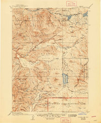 preview thumbnail of historical topo map of Douglas County, OR in 1917