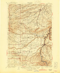 1930 Map of Dufur, 1945 Print