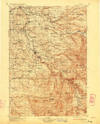 1916 Map of Boring, OR, 1923 Print