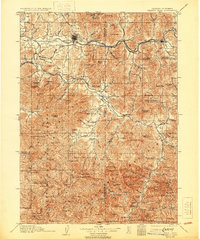 1908 Map of Grants Pass, 1930 Print