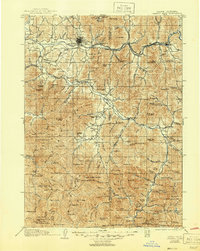 1908 Map of Grants Pass, 1994 Print