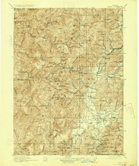 1917 Map of Kerby, 1927 Print