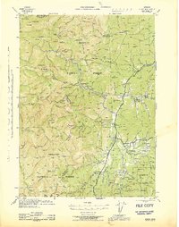 1945 Map of Kerby, OR