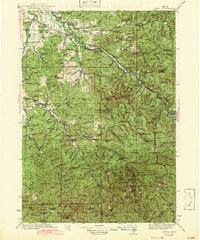 Download a high-resolution, GPS-compatible USGS topo map for Lowell, OR (1942 edition)