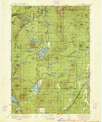 Download a high-resolution, GPS-compatible USGS topo map for Maiden Peak, OR (1934 edition)