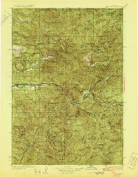 Download a high-resolution, GPS-compatible USGS topo map for Mill City, OR (1929 edition)