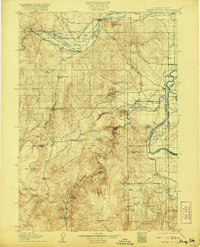 preview thumbnail of historical topo map of Malheur County, OR in 1906