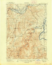 preview thumbnail of historical topo map of Malheur County, OR in 1906