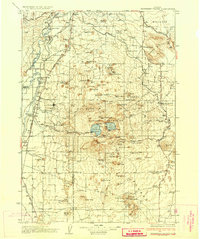 Download a high-resolution, GPS-compatible USGS topo map for Newberry Crater, OR (1935 edition)