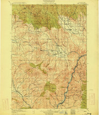 preview thumbnail of historical topo map of Baker County, OR in 1915