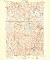 preview thumbnail of historical topo map of Baker County, OR in 1915