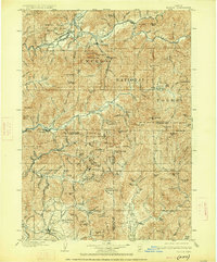 1904 Map of Riddle, 1927 Print