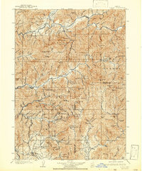 1904 Map of Riddle, 1942 Print