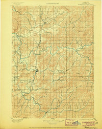 1900 Map of Roseburg, OR, 1906 Print