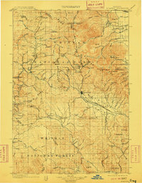 1901 Map of Sumpter, 1910 Print