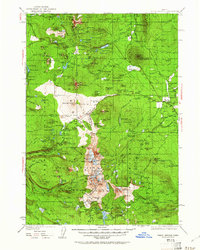 Download a high-resolution, GPS-compatible USGS topo map for Three Sisters, OR (1962 edition)