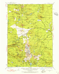 Download a high-resolution, GPS-compatible USGS topo map for Three Sisters, OR (1956 edition)