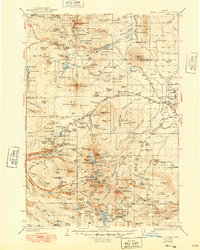 Download a high-resolution, GPS-compatible USGS topo map for Three Sisters, OR (1948 edition)