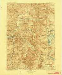 1925 Map of Waldo Lake