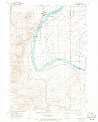 1967 Map of Adrian, OR, 1971 Print