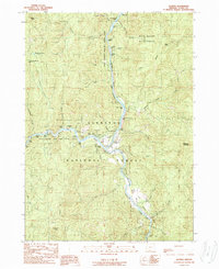 Download a high-resolution, GPS-compatible USGS topo map for Agness, OR (1989 edition)