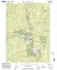 Download a high-resolution, GPS-compatible USGS topo map for Agness, OR (2001 edition)