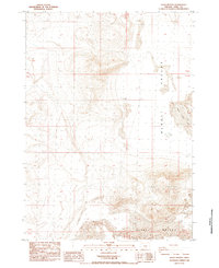 Download a high-resolution, GPS-compatible USGS topo map for Alkali Buttes, OR (1984 edition)