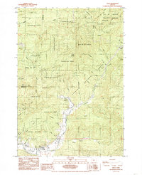 Download a high-resolution, GPS-compatible USGS topo map for Alsea, OR (1985 edition)