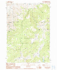 Download a high-resolution, GPS-compatible USGS topo map for Alsup Mountain, OR (1990 edition)