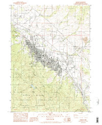 Download a high-resolution, GPS-compatible USGS topo map for Ashland, OR (1983 edition)