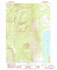Download a high-resolution, GPS-compatible USGS topo map for Aspen Lake, OR (1985 edition)