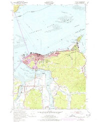 preview thumbnail of historical topo map of Astoria, OR in 1949