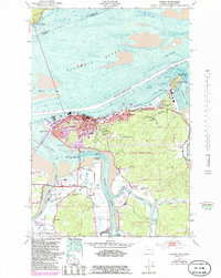 Download a high-resolution, GPS-compatible USGS topo map for Astoria, OR (1985 edition)
